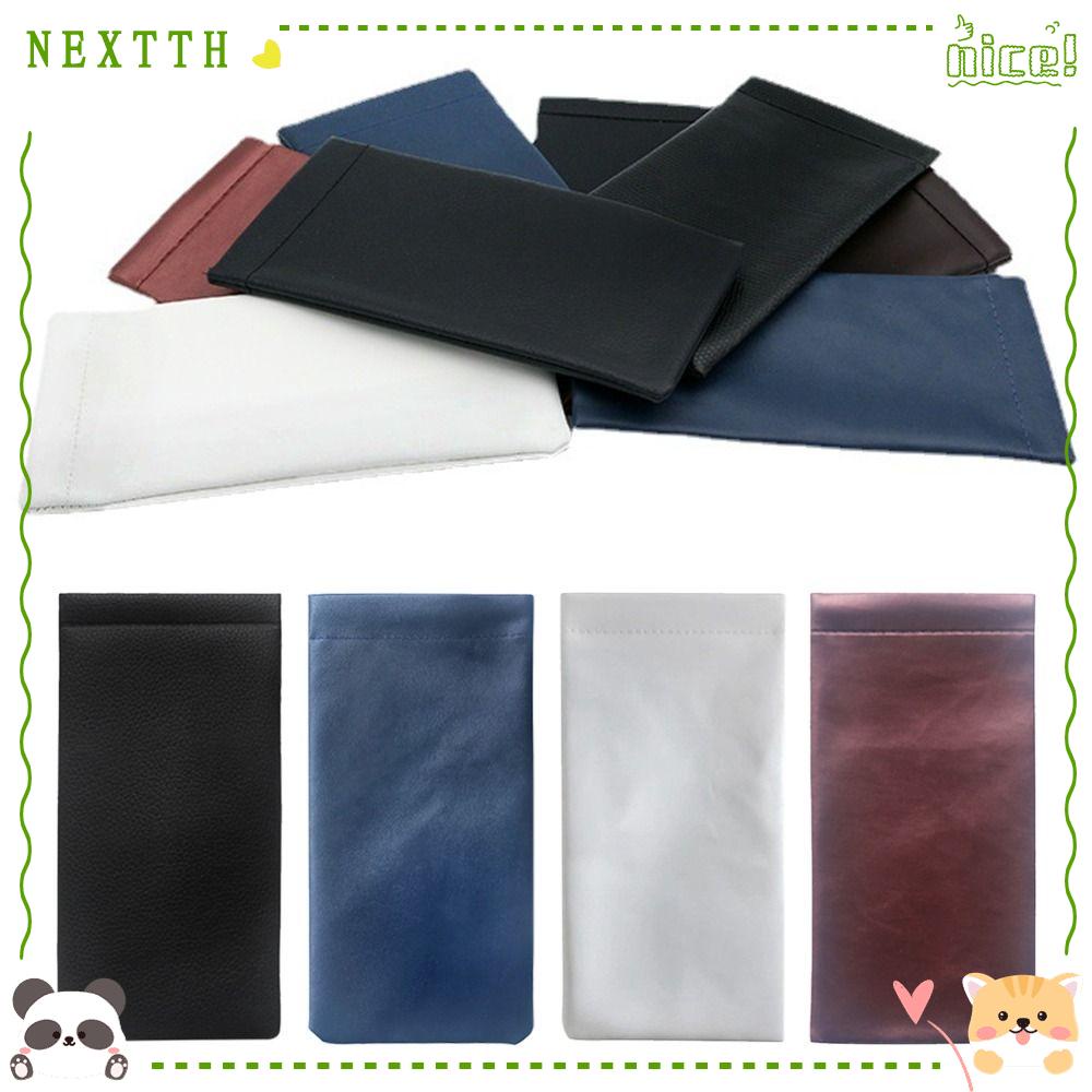 Nextth กระเป๋าหนัง PU นิ่ม เรียบง่าย สําหรับเก็บแว่นตา