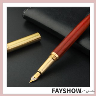 Fay ปากกาหมึกซึม ทองเหลือง สีแดง สําหรับสํานักงาน