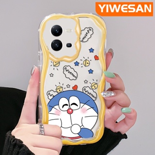 เคสโทรศัพท์มือถือ ซิลิโคนนุ่ม ใส กันกระแทก ลายการ์ตูนโดราเอมอน สําหรับ VIVO V25 5G V25E X80 Lite V21E Y73 2020