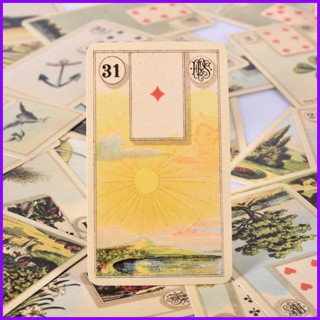 ไพ่ทาโรต์ Grand Canau Lenormand Oracle 36 ใบ เวอร์ชั่นภาษาอังกฤษ สําหรับเล่นเกมกระดานไพ่ทาโรต์