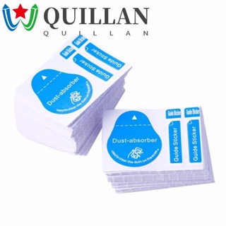 Quillan สติกเกอร์กําจัดฝุ่น แท็บเล็ต พีซี เลนส์กล้อง กระจกนิรภัย ทําความสะอาดหน้าจอ กันฝุ่น ดูดซับโทรศัพท์มือถือ ดูดฝุ่น