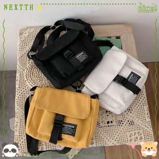 Nextth กระเป๋าสะพายไหล่ กระเป๋าช้อปปิ้ง สีพื้น น่ารัก สําหรับผู้หญิง