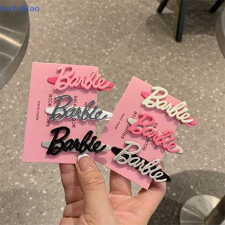 [cxGUYU] กิ๊บติดผม อัลลอย ลายตัวอักษร Barbie Kawaii สีชมพู เครื่องประดับ สําหรับเด็กผู้หญิง