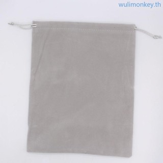 Wu กระเป๋าผ้ากํามะหยี่ แบบผูกเชือก สําหรับใส่จัดเก็บหูฟัง