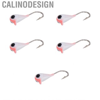 Calinodesign Winter Ice Fishing Jigs Kit Hooks Lures for Bass Perch Crappie 3mm Q