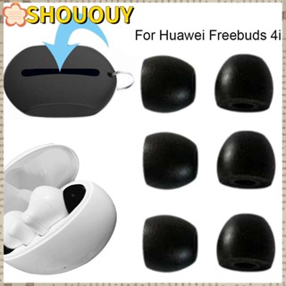 Shououy ฟองน้ําครอบหูฟัง กันฝุ่น แบบเปลี่ยน สําหรับ Huawei Freebuds 4i 3 คู่