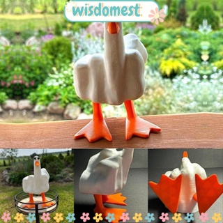 Wisdomest ฟิกเกอร์เรซิ่น รูปเป็ดน้อยน่ารัก สําหรับตกแต่งบ้าน