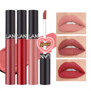 CYREAL 【99 Sale】Langmanni Matte Lip Glaze ไม่ติดถ้วยง่ายและมีลิปสติกให้เลือก 12 สี