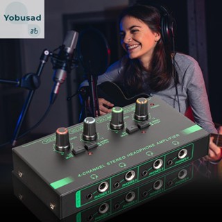 [Yobusad.th] เครื่องขยายเสียงสเตอริโอ โลหะ 4/6 ช่อง อินพุต 6.35/3.5 มม. สําหรับเวที และสตูดิโอ