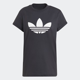 adidas ไลฟ์สไตล์ เสื้อยืด ผู้หญิง สีเทา HU1629