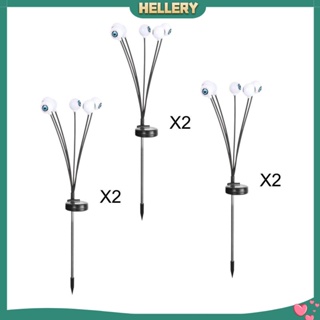 [HelleryTH] โคมไฟ LED พลังงานแสงอาทิตย์ สําหรับตกแต่งสวน รั้ว ทางเดิน ฮาโลวีน 2 ชิ้น