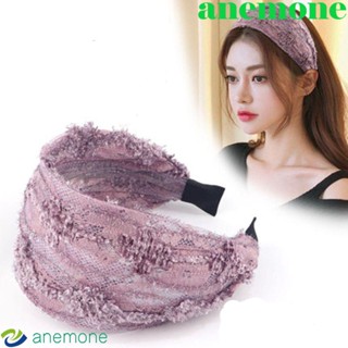 Anemone ที่คาดผม ผ้าโพกศีรษะ แต่งลูกไม้ สไตล์เรโทร เหมาะกับฤดูร้อน สําหรับผู้หญิง