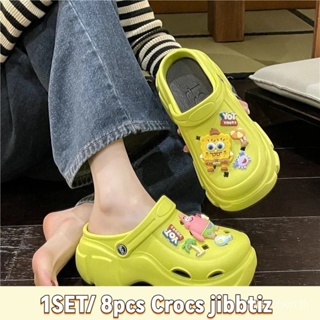 Crocs Jibz จี้ฟองน้ําเรซิ่น รูปดาว ขนาดใหญ่ สําหรับแขวนตกแต่งรองเท้า DIY