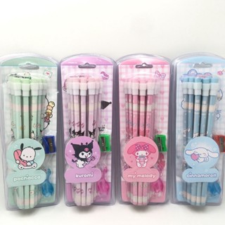Sanrio Kuromi Melody HB ชุดดินสอ ลายการ์ตูน 14 ชิ้น