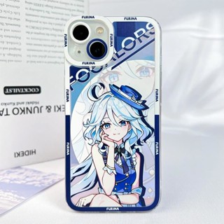 Genshin impact Fontaine Neuvillette Focalors Lynette Transparent Case for iPhone 14 13 12 11 pro promax x xs xsmax xr 7 8plus