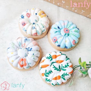 Lanfy ฐานไม้ ทรงกลม สไตล์วินเทจ สําหรับปักเข็ม DIY