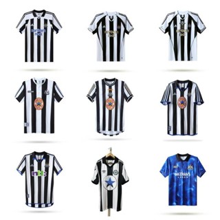 เสื้อกีฬาแขนสั้น ลายทีม Newcastle 1980 1982 1995 1997 2000 2001 2003 2004 2006 สไตล์วินเทจ
