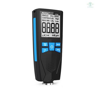 Thickness Guage LCD Display Fe/NFe Automobile Car Paint Coating Thickness Tester um/mil Unit Switchable Film Thickness Meter with Alarm Function