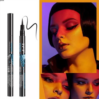 UltraThin Waterproof Eyeliner ปากกา Quick Drying NonSmudging LongLasting Black Liquid Eyeliner Your Perfect Eye แต่งหน้า Companion puueqg