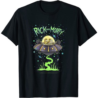 เสื้อยืดคอกลม แขนสั้น ผ้าฝ้าย 100% พิมพ์ลายอนิเมะ Rick and Morty Rick and Morty พลัสไซซ์ สําหรับผู้ชาย