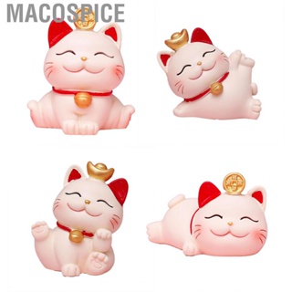Macospice Resin Lucky  Ornament Chinese Style Fortune Statue Decoration New Year Figurine Crafts for Home Living Room Decor