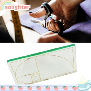 Solighter เครื่องมือปรับอัตราส่วนอะคริลิค แบบหนา สีทอง สําหรับสถาปนิก