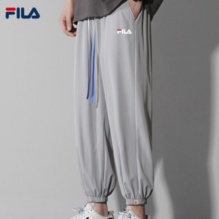 [ขายดี พร้อมส่ง] FILA100% กางเกงเลกกิ้งลําลอง ผ้าถัก ทรงหลวม ใส่สบาย แฟชั่นเกาหลี สําหรับผู้ชาย