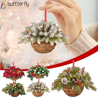 Buttterfly พวงหรีดประดิษฐ์ สําหรับแขวนตกแต่งบ้าน 2 ชิ้น