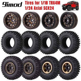 9imod ดุมล้อยาง โลหะ สําหรับ 1/18 TRX4M 1/24 SCX24