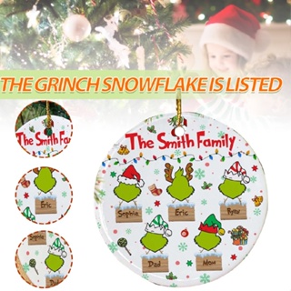 Family Acrylic Christmas Tree Ornaments Hanging Pendants Holiday Decorations