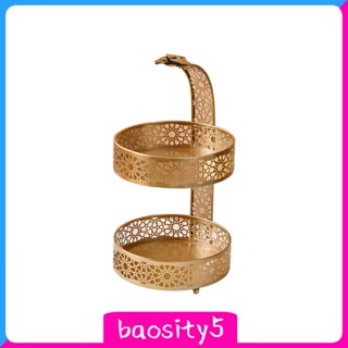 [Baosity5] ถาดทรงกลม สําหรับใส่เครื่องสําอาง น้ําหอม เครื่องประดับ ตั้งโต๊ะ