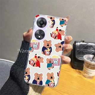 พร้อมส่ง ใหม่ เคสโทรศัพท์ซิลิโคน TPU แบบนิ่ม ลายการ์ตูนหมี Frie Bear กันกระแทก สําหรับ OPPO A38 OppoA38 4G 2023