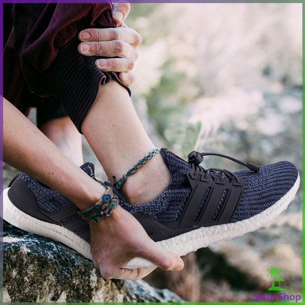 SIAM เชือกผูกรองเท้า แบบยืดหยุ่น แบบคลิปล๊อค ความยาว 120cm  shoelaces