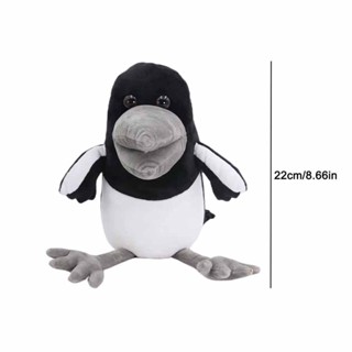 Steve and Maggie Plush Figure Toy Black Bird Crow Stuffed Animal Doll 22CM