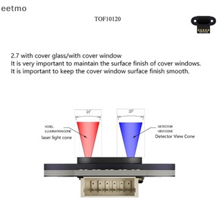 [eetmo] โมดูลเซนเซอร์วัดระยะทาง ToF TOF10120 RS232 อินเตอร์เฟส เอาท์พุต 3-5V สําหรับ Arduino UART I2C IIC TH 1 ชุด