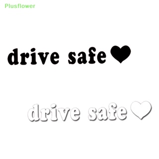 (Plusflower) สติกเกอร์ไวนิล กันน้ํา สําหรับติดตกแต่งกระจกรถยนต์ 1 ชิ้น