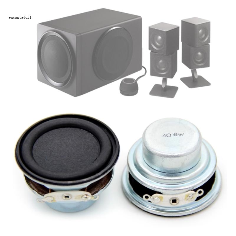 ลําโพงขยายเสียงเบส 40 มม. 4 โอห์ม 6W 1 5 นิ้ว แบบพกพา DIY 2 ชิ้น