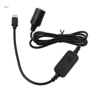 ✿ อะแดปเตอร์แปลงไฟในรถยนต์ Type C 5V9V12V15V20V3A ปลั๊ก USB Type-C เป็นอะแดปเตอร์ซ็อกเก็ตบุหรี่ในรถยนต์ ตัวเมีย