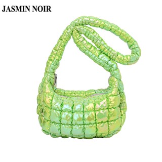 Jasmin NOIR กระเป๋าถือ กระเป๋าสะพายไหล่ หนังเทียม ลายสก๊อต ขนาดใหญ่ สําหรับสตรี