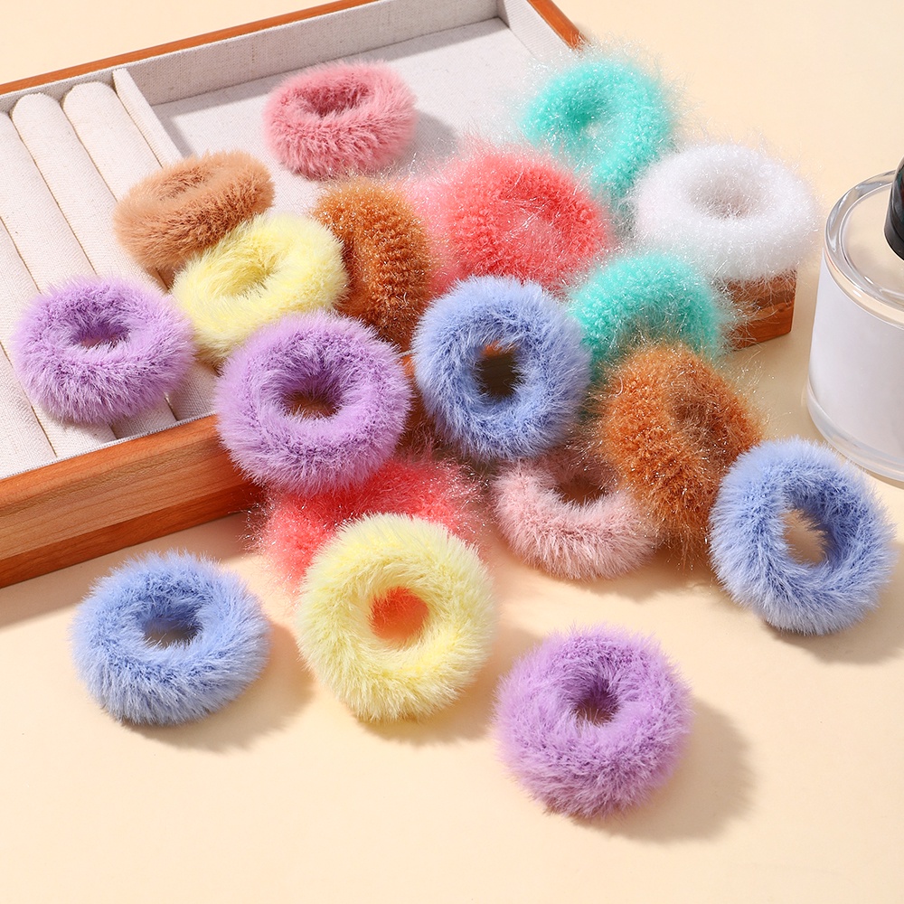 5 ชิ้น / เซต เด็กผู้หญิง ยางรัดผม ยางรัดผม เครื่องประดับผม เด็ก มินิ ที่มีสีสัน ตุ๊กตา ยางรัดผม