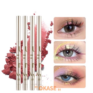 XIXI อายแชโดว์กันน้ำปากกา Pearlescent Diamond Sparkle Silkworm Anti-sweat ยาวนานคริสต์มาสฮาโลวีนเต้นรำเครื่องสำอาง [ลดราคา]