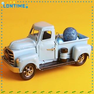 Lontime ของตกแต่งรถบรรทุก โลหะ สีฟ้า สไตล์วินเทจ