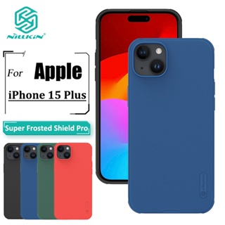 Nillkin Super Frosted Shield Pro เคส สําหรับ iPhone 15 Plus เคสโทรศัพท์ บางพิเศษ เคลือบด้าน TPU + PC ป้องกันลายนิ้วมือ กันกระแทก เคสด้านหลัง