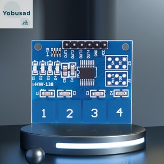 [Yobusad.th] Ttp224 โมดูลสวิตช์สัมผัส 4 ช่องทาง 2.4V-5.5V