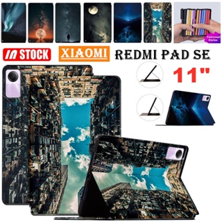 เคสโทรศัพท์มือถือหนัง ฝาพับ กันกระแทก พร้อมช่องใส่บัตร สําหรับ Xiaomi Redmi Pad SE 11 นิ้ว 2023