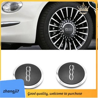 [zhangji7] ฝาครอบดุมล้อ กันฝุ่น สําหรับ Fiat 500 Abarth Wheels Centre Hub Caps 2 ชิ้น 68078419Ac 68078421Ac 133 มม.