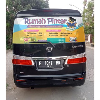 สติกเกอร์โปร่งแสง One Way Oneway Vision Sticker Daihatsu สําหรับติดกระจกมองหลังรถยนต์