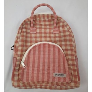 กระเป๋าเป้ลายสก็อต V.2 (คละลาย,คละสี) Backpack (Mixed color)