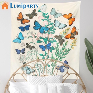 Lumiparty ผ้าพรม ลายผีเสื้อ สไตล์โบโฮ สําหรับตกแต่งผนังบ้าน ห้องนั่งเล่น