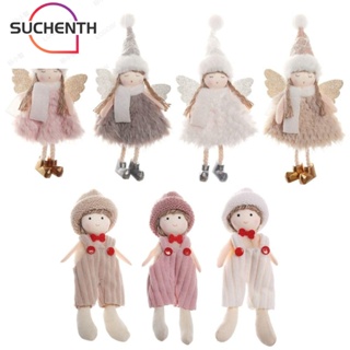 Suchenth จี้ตุ๊กตานางฟ้า ชายชรา สโนว์แมน สําหรับแขวนตกแต่งต้นคริสต์มาส